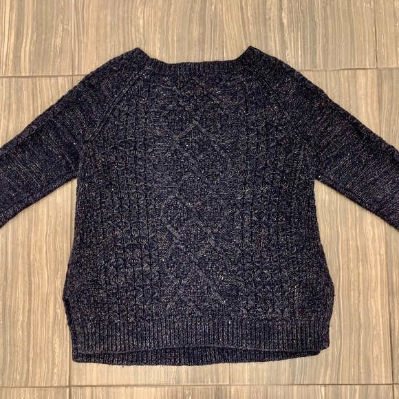 Land’s End Wool Blend Cable Knit Sweater - Picture 3 of 7